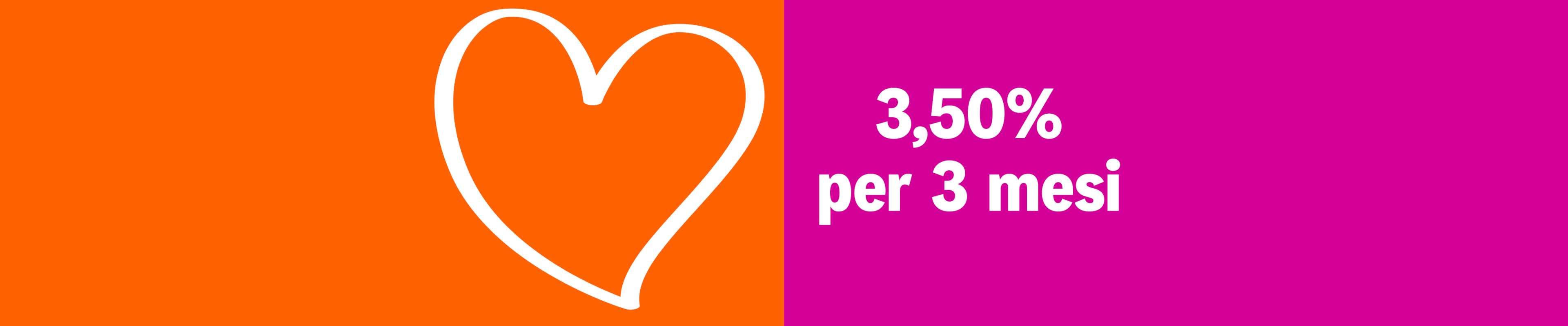 3,50 percento per 3 mesi