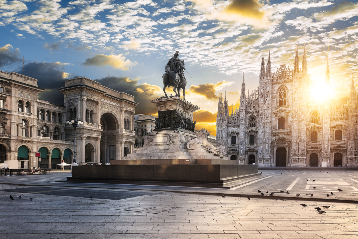 Milano Dome in a sunny day