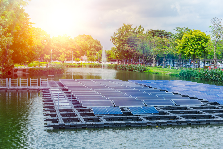 Solar Panel in a sunny day
