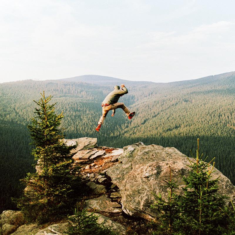 Person jumping