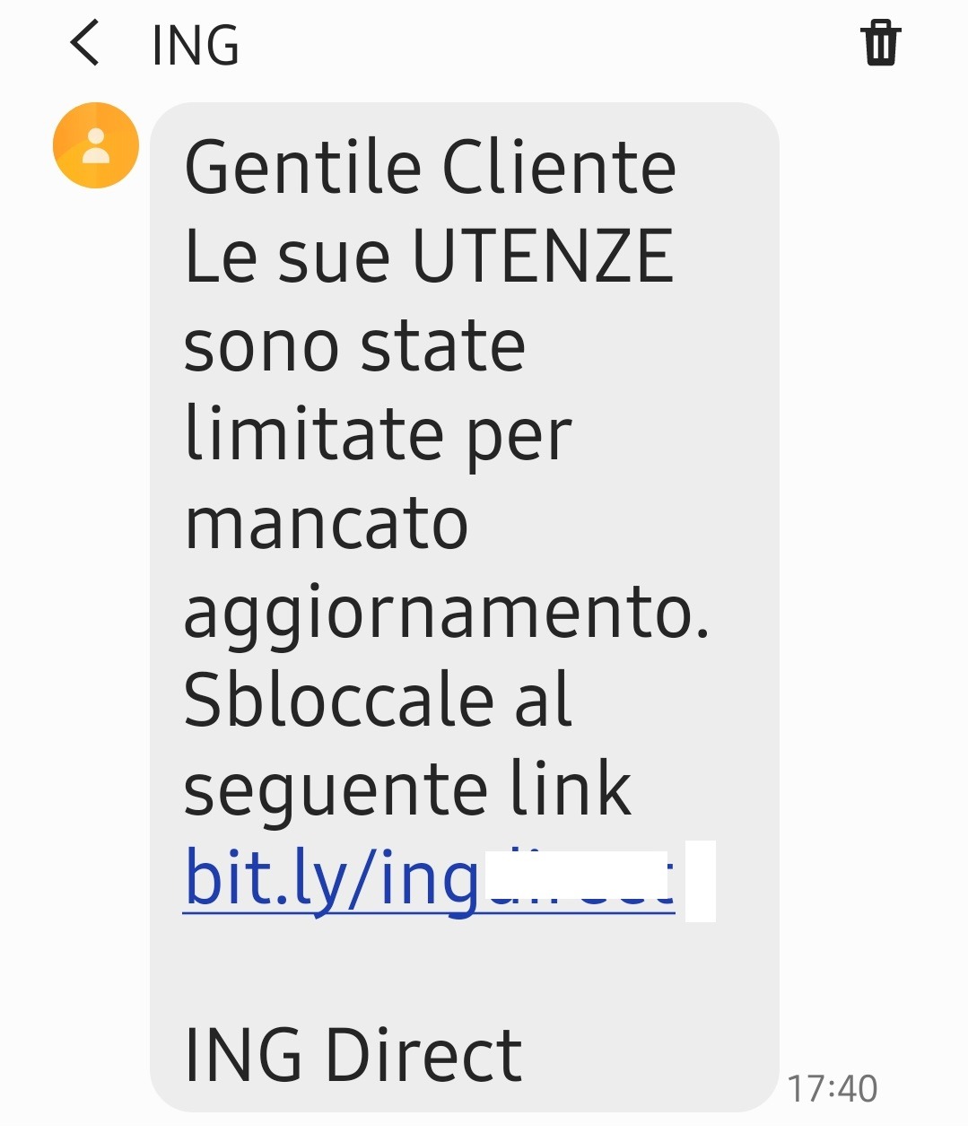 Esempi di sms di frodatori_2 Esempi di sms di frodatori_2