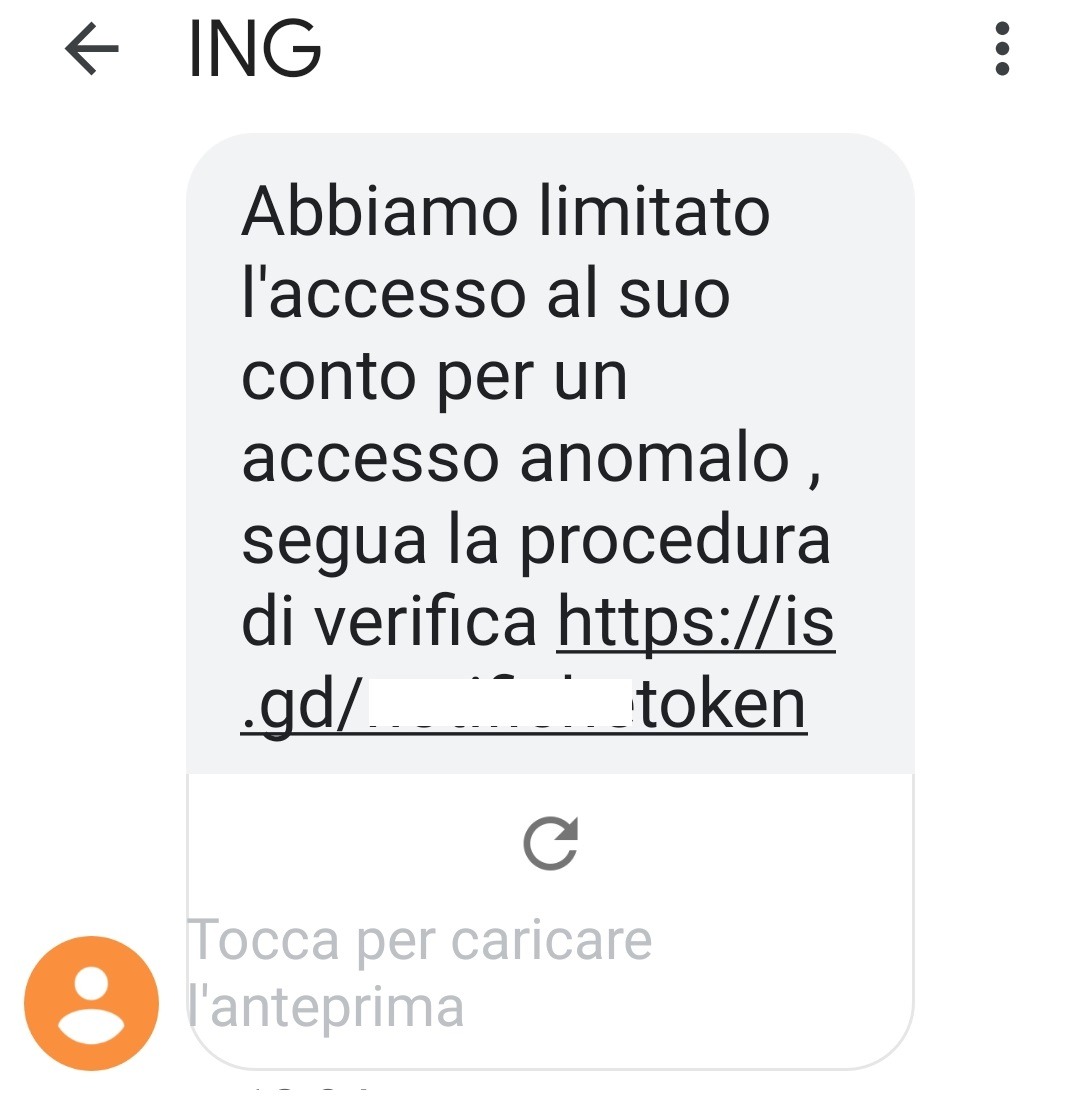 Esempi di sms di frodatori_3 Esempi di sms di frodatori_3